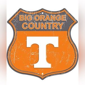 Hangtime Big Orange Country - Tennessee Route Sign 12x12